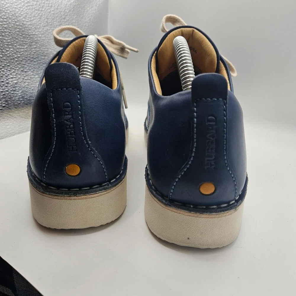 Samuel Hubbard Mens Navy Free Oxford Orthopedic Support Shoes Leather Sz 9.5M
